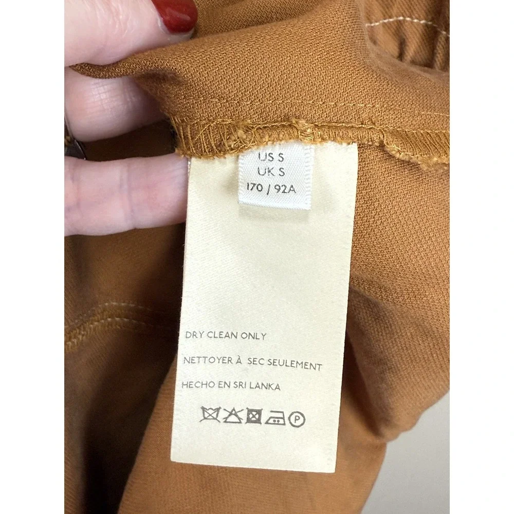 Anthropologie Uma Utility Duster Jacket Sz S‎  Camel Trench EUC - Picture 9 of 10